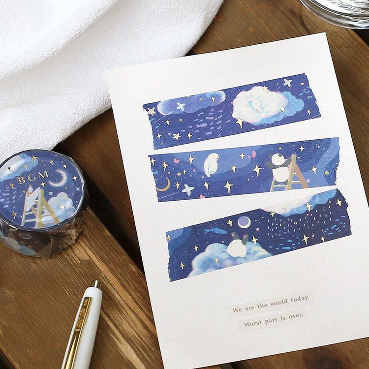 BGM Little World Galaxy Island Washi Tape