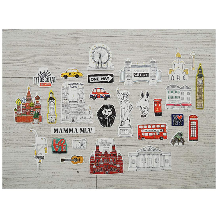 Suatelier Travel Luggage Sticker Pack - Some Place