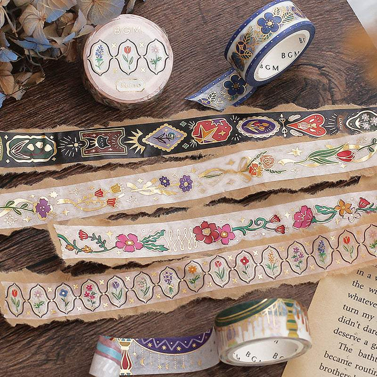 BGM Retro Dark Washi Tape