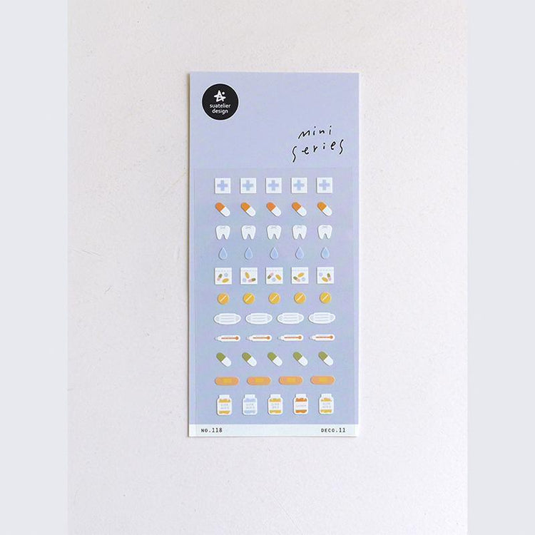 Suatelier Sticker 118 Deco.11 Health Mini Series