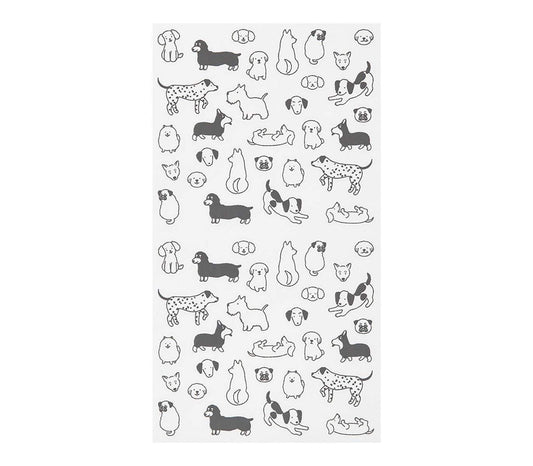 Midori Notebook Stickers - Talking Dogs