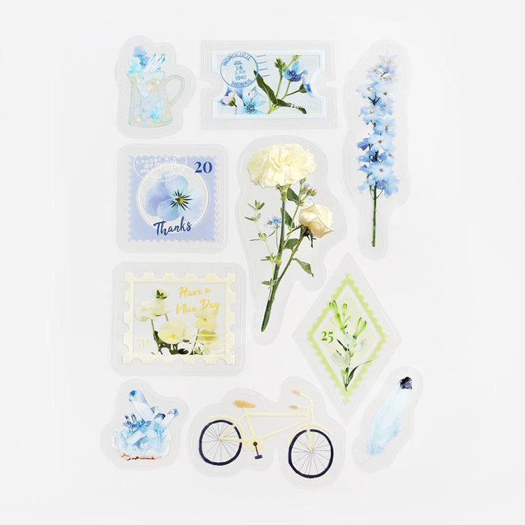 BGM Post Office Garden Flowers Clear Seal