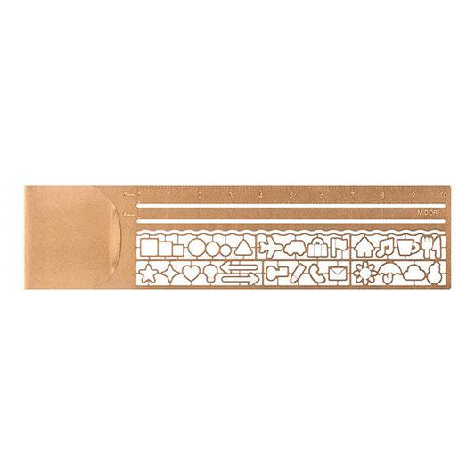 Midori Clip Ruler Copper