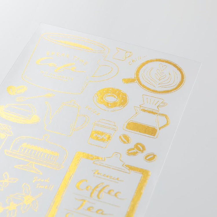 Midori Foil Transfer Sticker - Coffee