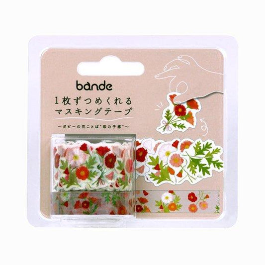 Bande Washi Roll Sticker Language Of Flowers: Poppy