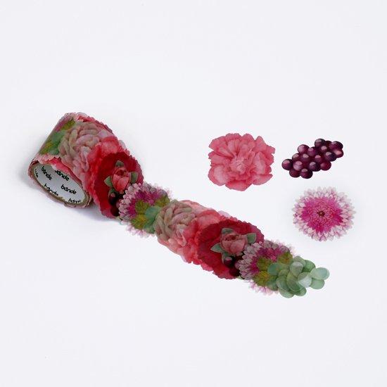 Bande Washi Roll Sticker Carnation Bouquet