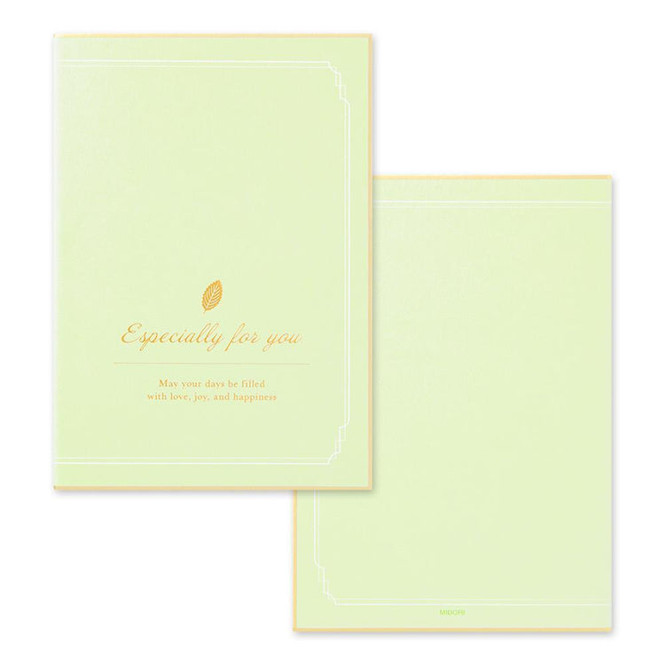 Midori Folded Signature Board B6 With Envelope - Tree