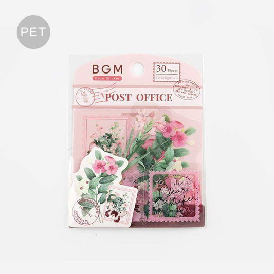 BGM Pink Garden Post Office Clear Seal