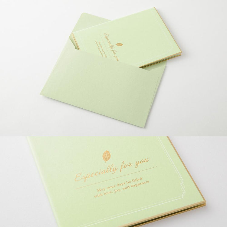 Midori Folded Signature Board B6 With Envelope - Tree