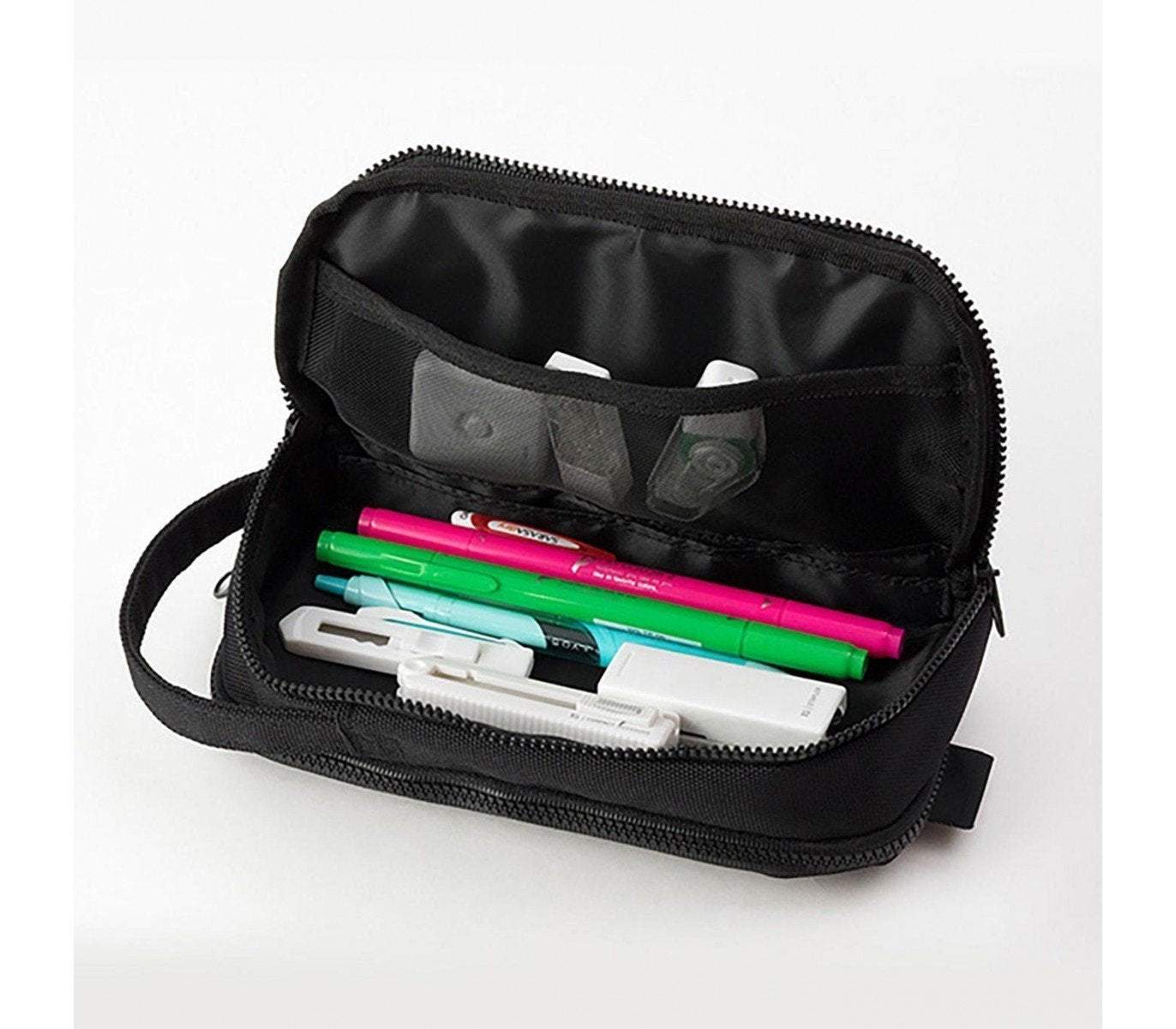 Midori CL Mesh Mini Pen Pouch Black