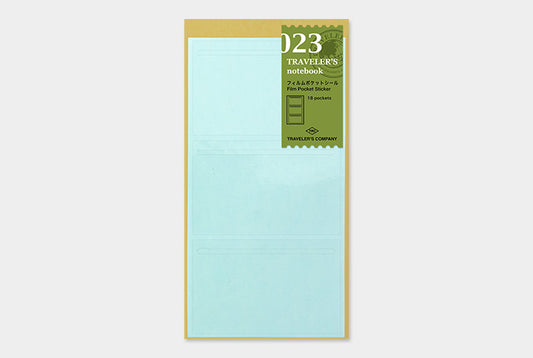 Traveler&#39;s Notebook Refill 023 (Regular Size) - Film Pocket Sticker | Washi Wednesday