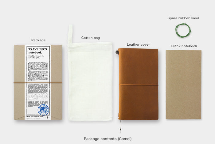 Traveler's Notebook Starter Kit (Regular Size) - Camel